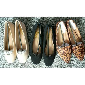 Lot of 3 NEW Shein size 9 Shoes flats Black